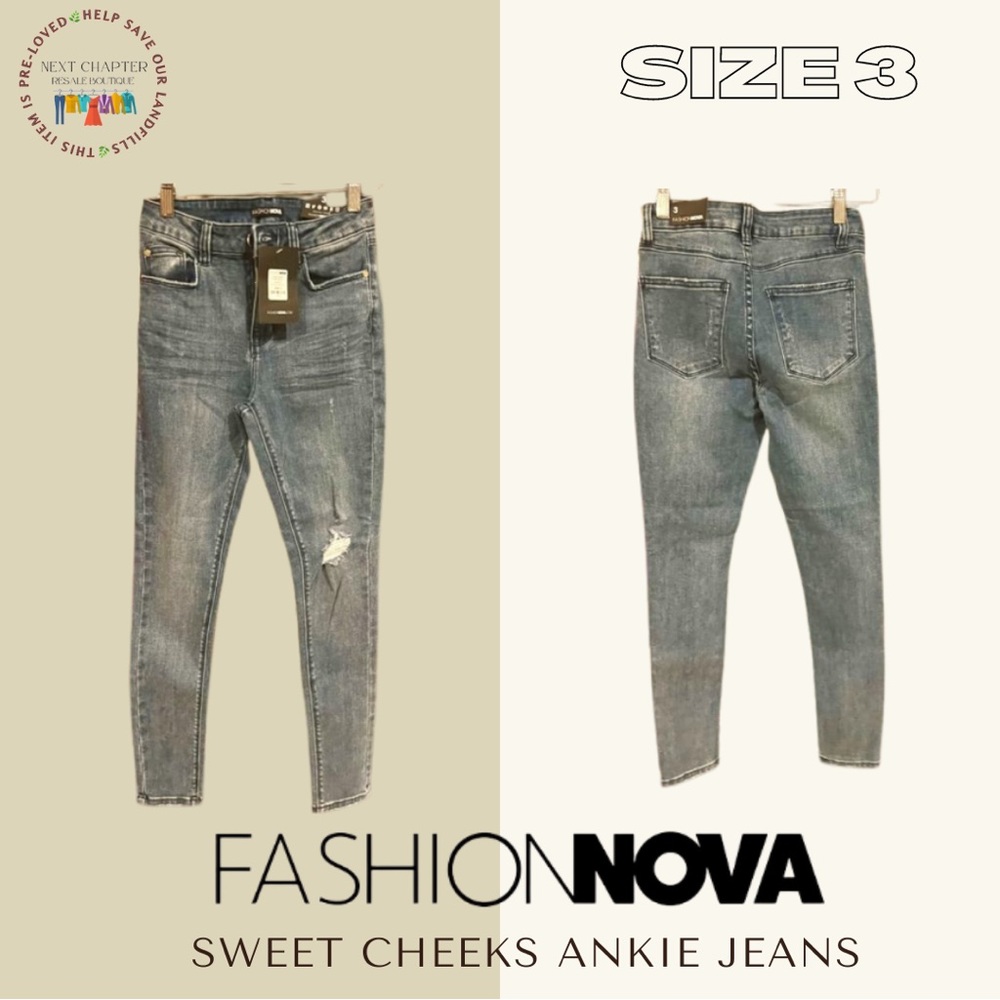 NWT Fashion Nova Sweet Cheeks jeans in a size 3